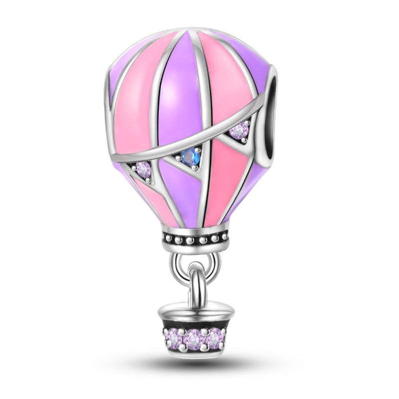 Sweet Romance 925 Silver Rainbow Unicorn Charms Beads Fit 3mm Bracelets DIY Jewelry Making Shining Dreamy