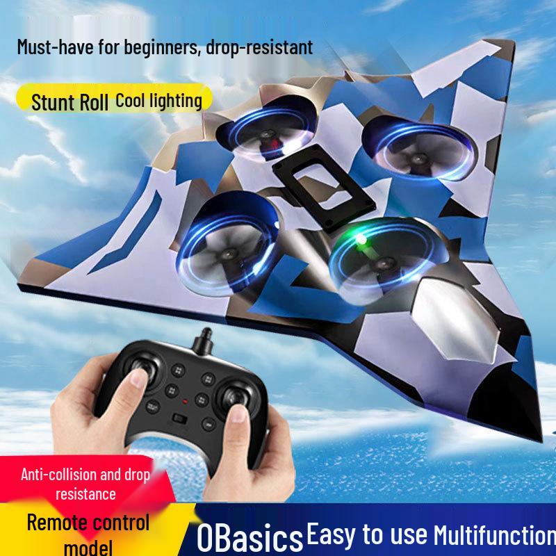 Cross-border Model Airplane Fighter: Durable Beginner Quadcopter Drone Remote Control Toy for Boys.