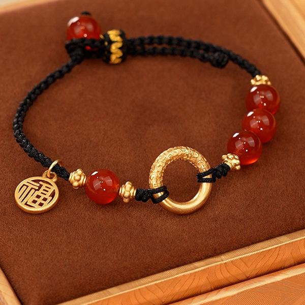 

Embrace Happiness Natural Hetian Jade Agate Bracelet for Women, Summer Couple s Style, a Pair, Qixi Festival Gift for Girlfriend Hug of Happiness Bracelet