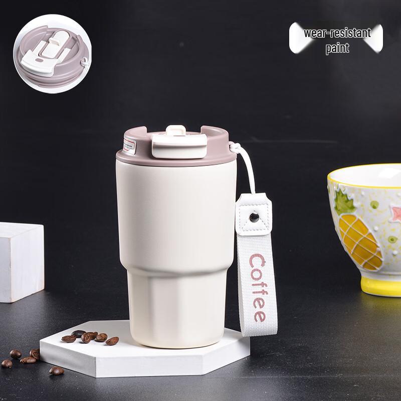 Shangqi 316 Stainless Steel Portable Dual-Drink Insulated Coffee Mug