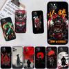 LO55 Masque de Samouraï Japonais Coque Souple pour Téléphone pour OPPO A3 Pro A72 A74 A76 A77 A77S A78 A79 A94 A95 A18 A40M A58