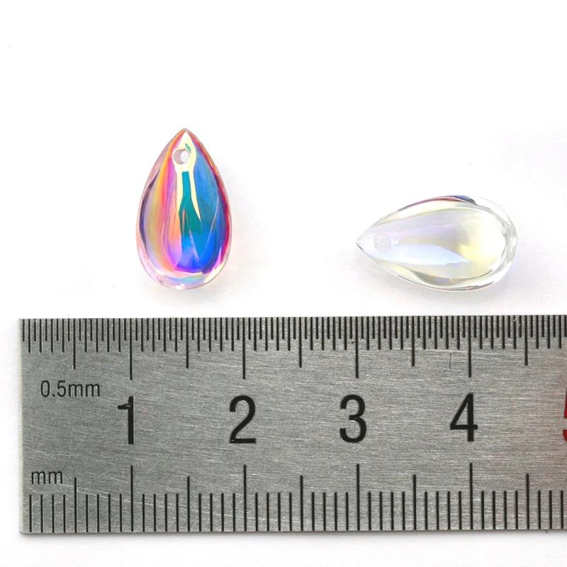 Super shiny 8x14mm drop shape crystal beads Austria glass drop beads Spacer beads for Jewelry DIY  jewelry accessories 28pcs/lot