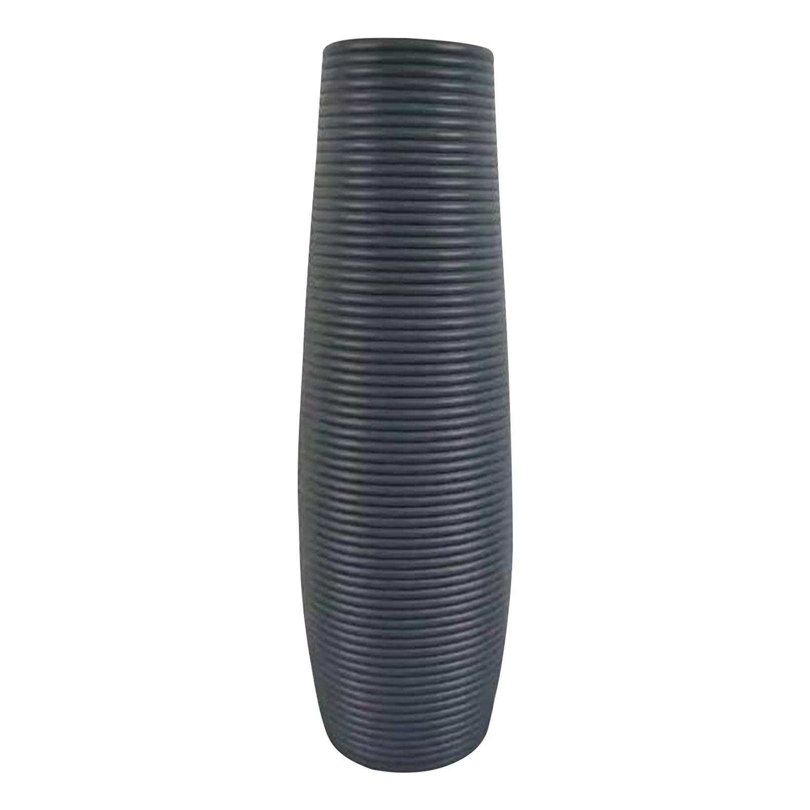

Пластиковая ваза для цветов Изысканный дизайн линий Ваза для гостиной Домашний декор серый