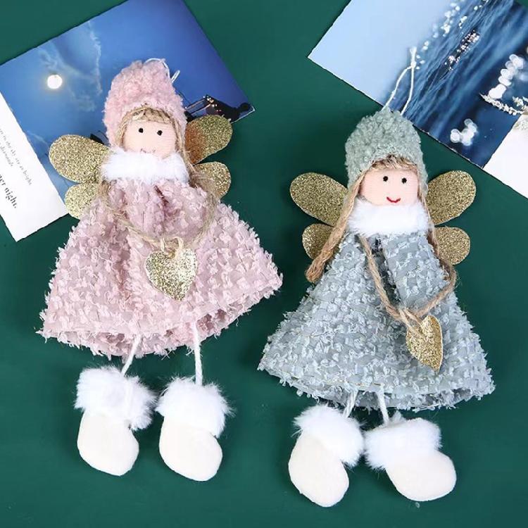 Christmas Plush Angel for Doll Tree Garland Christmas Decorations Party Hanging