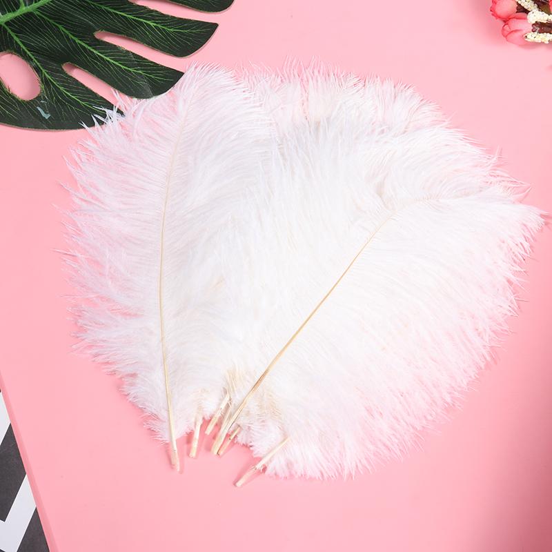 10Pcs 25-30cm Large Ostrich Feather Plume Costume Wedding Xmas Party Decoration
