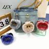 Lightweight Bag Pendant Plush Cat Ball Keychain, Fluffy Kitten Pompom Charm, Keychain with Key Holder Charm Metal Lobster Clasp, Backpacks Keys