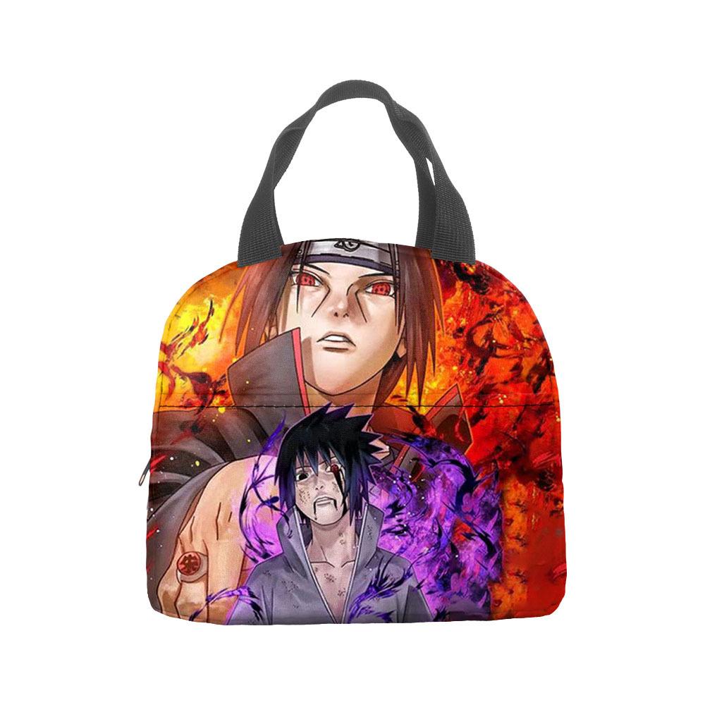 Naruto Lunch Bag, Student With Rice Insulation Bag, Large Capacity Portable Lunch Insulation Bag, Bento Bag, Outdoor Bag.