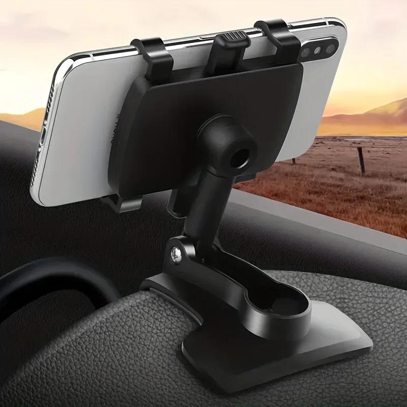 360° Rotation Car Phone Holder Dash Board Clip Cell Smartphone Stand Easy Clip Mount Stand Portable GPS Navigation Holder In Car