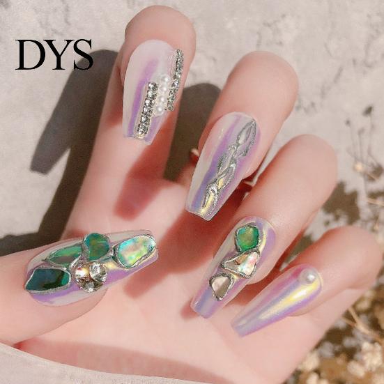 Nail Art Shell Decoration Colorful Natural Abalone Thin Slices 3D Charm Manicure Craft Ornaments Supplies DIY