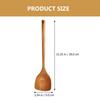 STOBAZA Wooden Spatula, Long Handle Cooking Spatula Turner, Kitchen Wok Spatula Utensil, Flat Frying Spatula Spatula Cooking Shovel Flipper Scoop Kitc