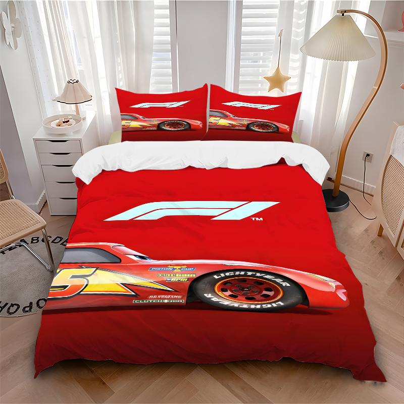 3Pcs F1 Cars Bedding Sets For All Sizes New 3D Printed Bed Cover Comforter Duvet Cover Pillowcase Bedroom Decoration