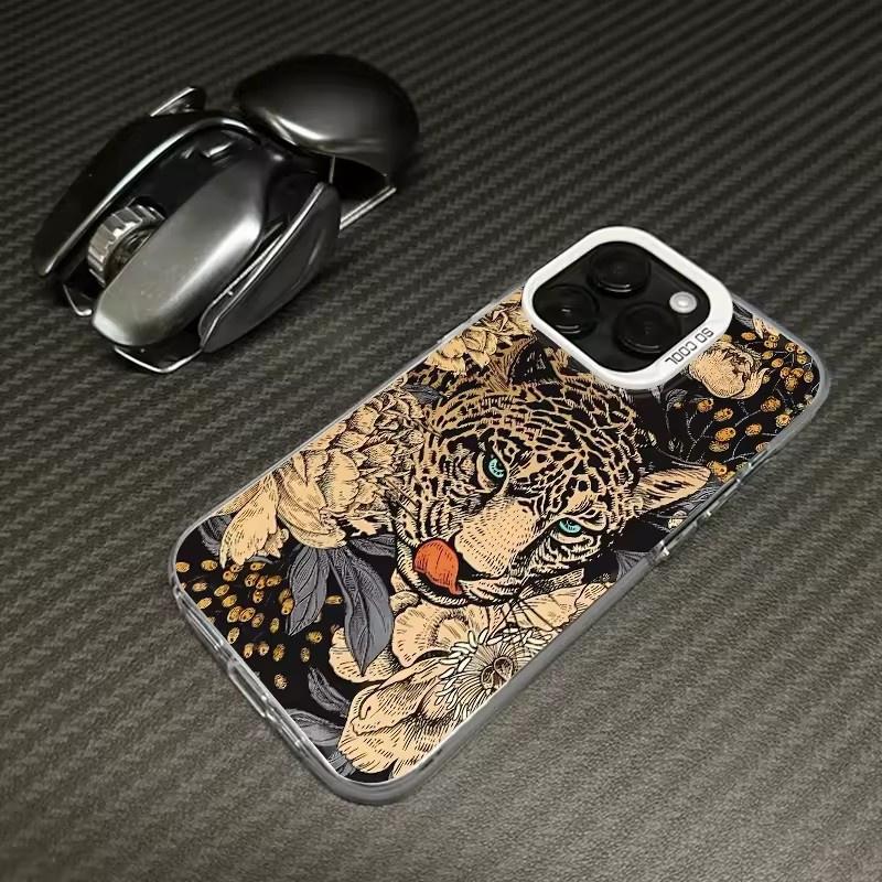 

Роскошные чехлы для телефонов с леопардовым принтом для iPhone 15, чехлы для iPhone 12, 13, 11, 14, Pro Max, 12 Mini, XSMax X, XR, 7, 8 Plus, SE 2020, 2022, чехол iPhone 16 Pro Max белый