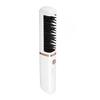 Hair Straightener Brush USB Rechargeable Hair Straightening Curling Brush Pearl White