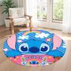Stitch Tropical Round Carpet Design for Dining Room Game Room Playrooms Entryway Anti-slip Round Rug Office home decor Gift for Festivals
