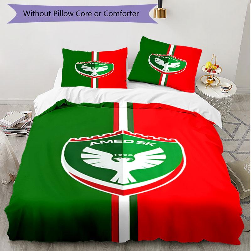 3pcs Duvet Cover Set (1*Duvet Cover + 2*Pillowcase, Without Core), Amed SK Print Soft All‑Season Bedding Set, Home Bedroom Decor Gift