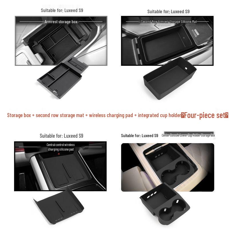 S9 Armrest Box Organizer: Central Car Storage & Interior Decor