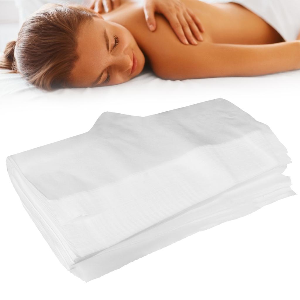 200 Stück Beutel Einweg-Vliesstoff Massagetisch Bettkissen Loch Handtuch Gesichtsloch Matte