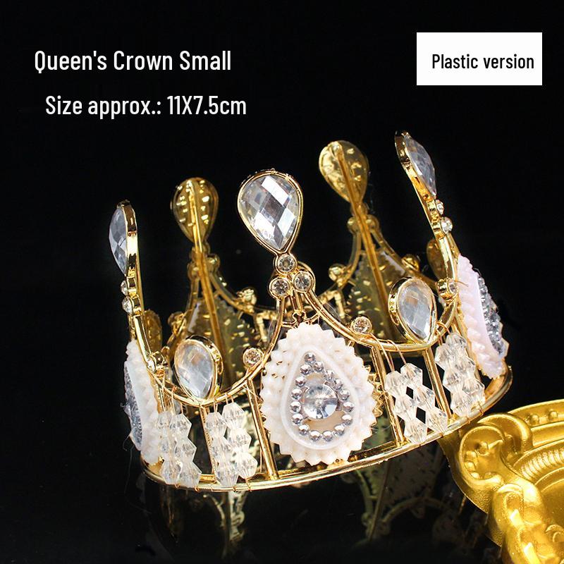 Queen Crown Cake Topper for Adults & Children - Gypsophila Pearl Birthday Decoration