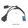 Professional Fast Speed OBD2 Extension Harness Cable for 4th Generation Vehicles Enables Simultaneous Device Connection