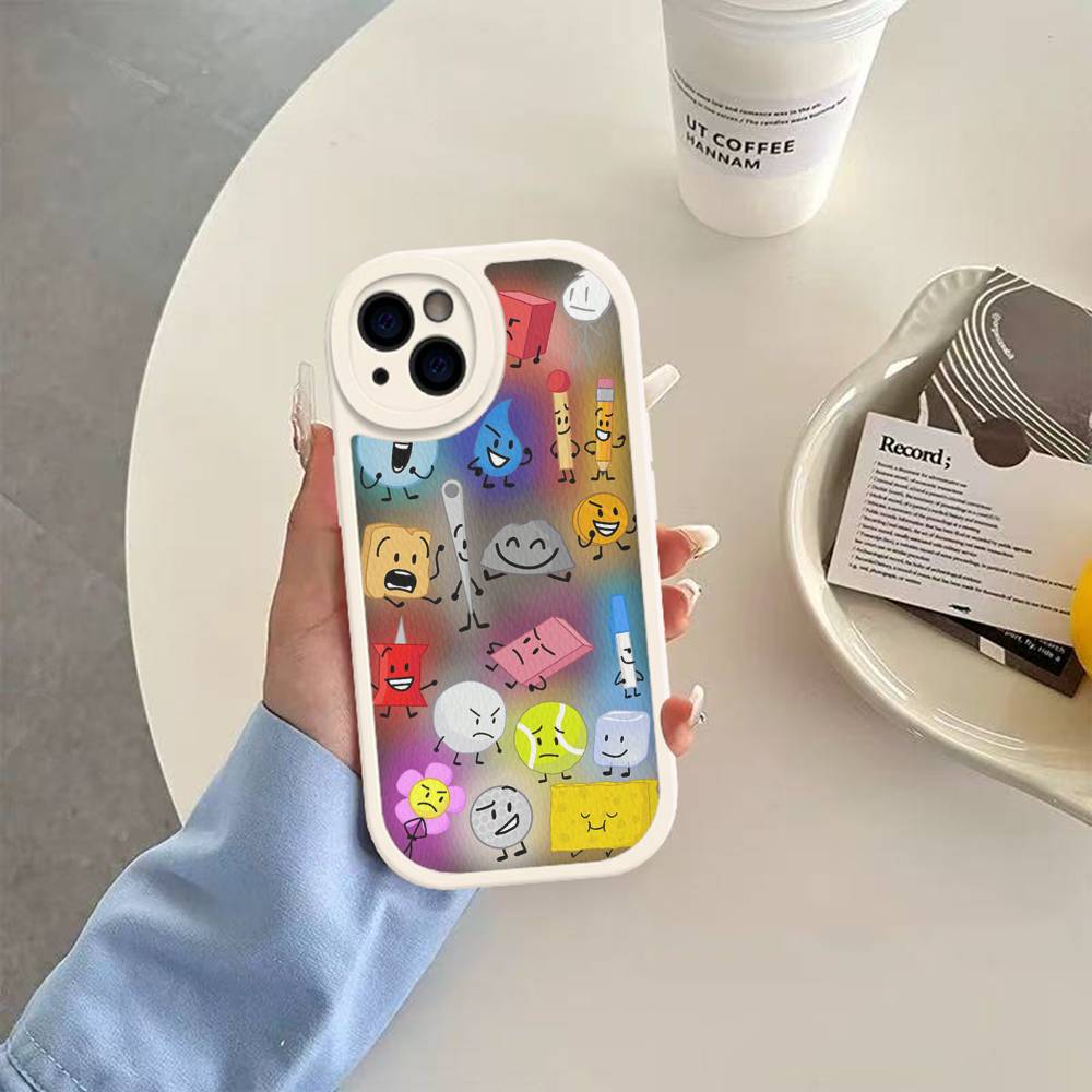 B-Bfdi Battle For D-Dream Island Leather Phone Case For IPhone 16 15 14 13 12 11 Pro Max Plus Shockproof Cover