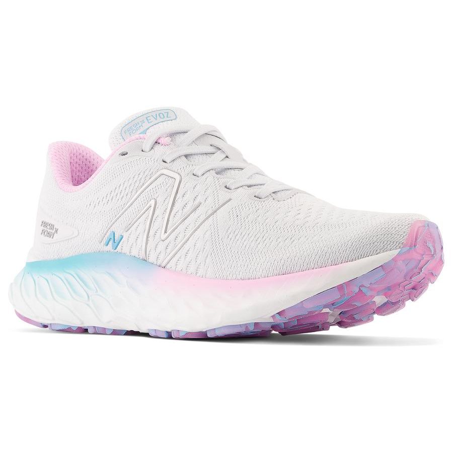 New Balance Nb Fresh Foam Comfortable Fabric Low-Top Marathon Running Shoes Women sneaker Gray Pink WEVOZMG3