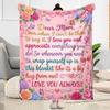 Best Mom In The World Flannel Blanket-Soft and Suitable for Sofas,Beds,Offices,Travel,All Seasons,Great Gift for Holidays and Birthdays.