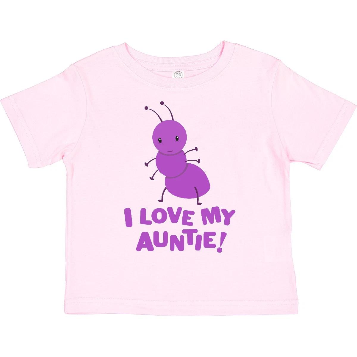 Inktastic I Love My Auntie Toddler T-Shirt Family Cute Aunt Insect Ant Bug Niece 120