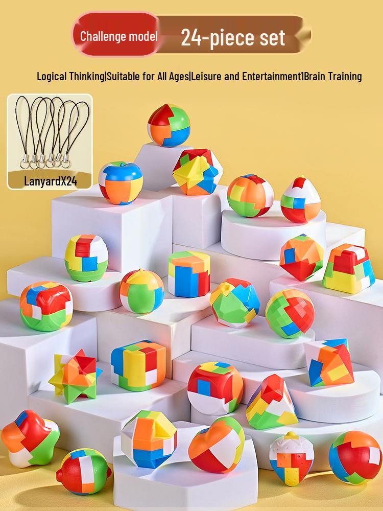 Luban Kongming Lock Set: Educational Puzzle Blocks for Kids Ages 8-12