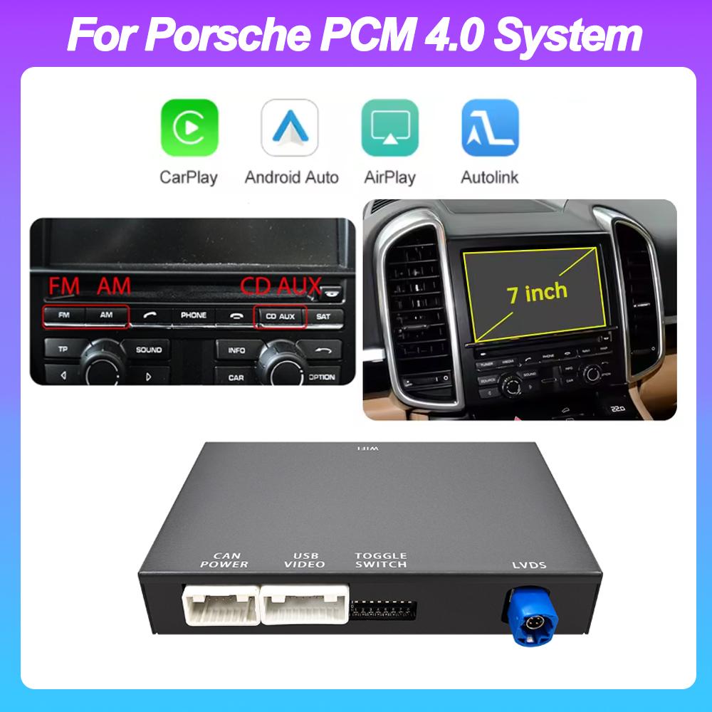

Wireless Carplay Module Android Auto Adapter For PCM3.1 PCM 4.0 Porsche Panamera Cayenne Macan Cayman Boxster 911 991 718