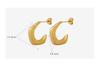 Trendy Hong Kong Style Copper C-Shaped Stud Earrings: Versatile, Elegant, Personalized Accessories for Women