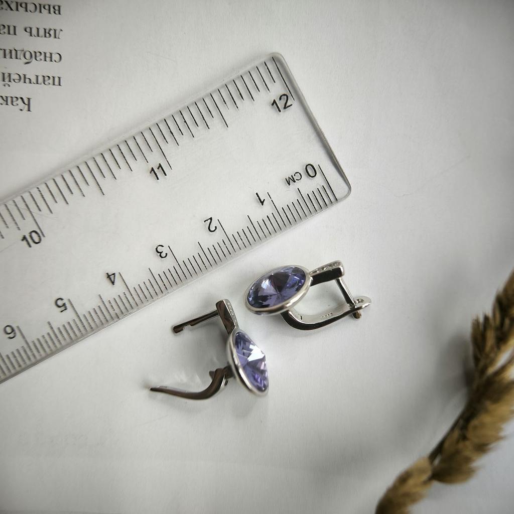 Silver Earrings with Cubic Zirkonia (2177241)