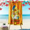 Name Custom Simpsons Family Print Beach Towel, Large Soft Quick Dry Towel for Beach Camping Swimming