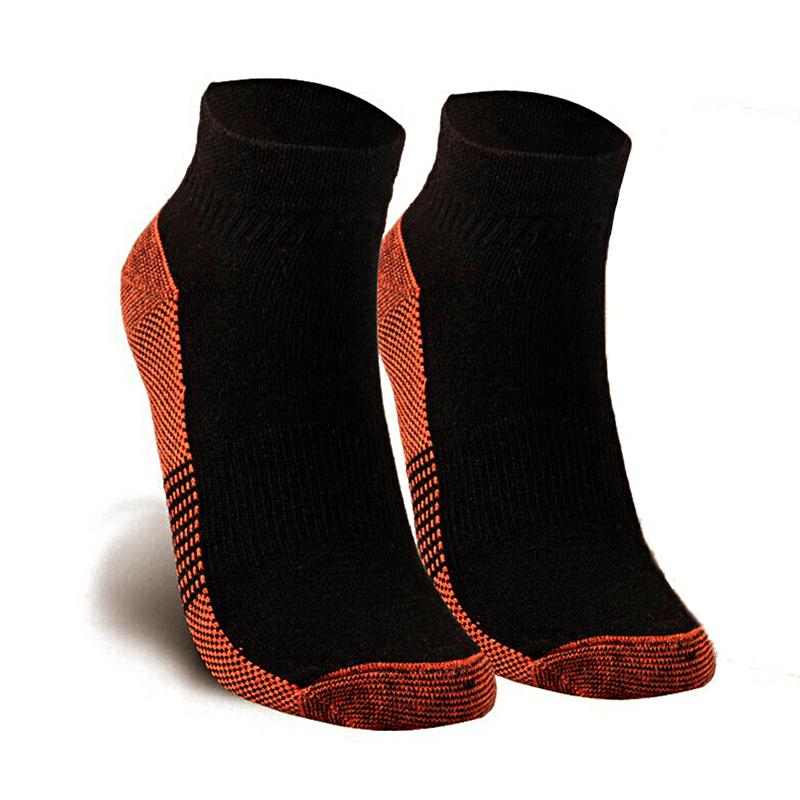 

Унисекс, медное волокно, поддержка свода стопы, облегчение боли, пяточные шпоры, подошвенный фасциит, носки S/M чёрный