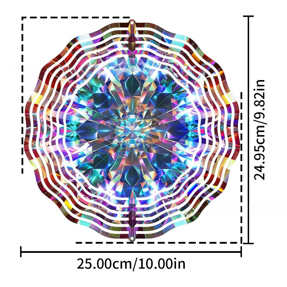 New Style, Mandala, 3D Rotating Wind Decoration, Home and Outdoor, Courtyard Garden, Pendant Decoration, Gifts
