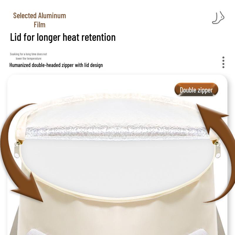 Foldable Portable Foot Spa Basin - Compact Foot Soak Bag for Home & Dorm Use