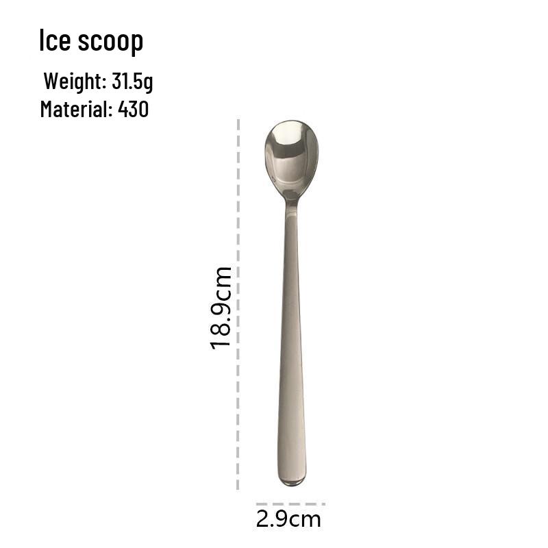 Stainless Steel Smooth Round Stirring Spoon