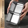 Stainless Steel Food Storage Containers Airtight Leakproof Lids Heat Resistant Reusable for Student School Lunch Box Use