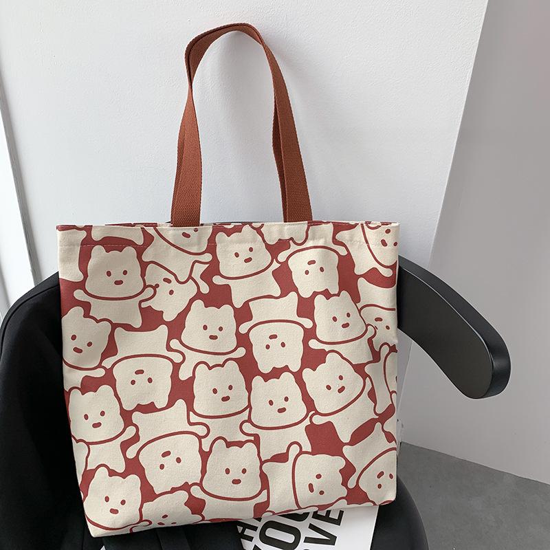 

Холщовая сумка женская одноплечевая милая дорожная холщовая сумка