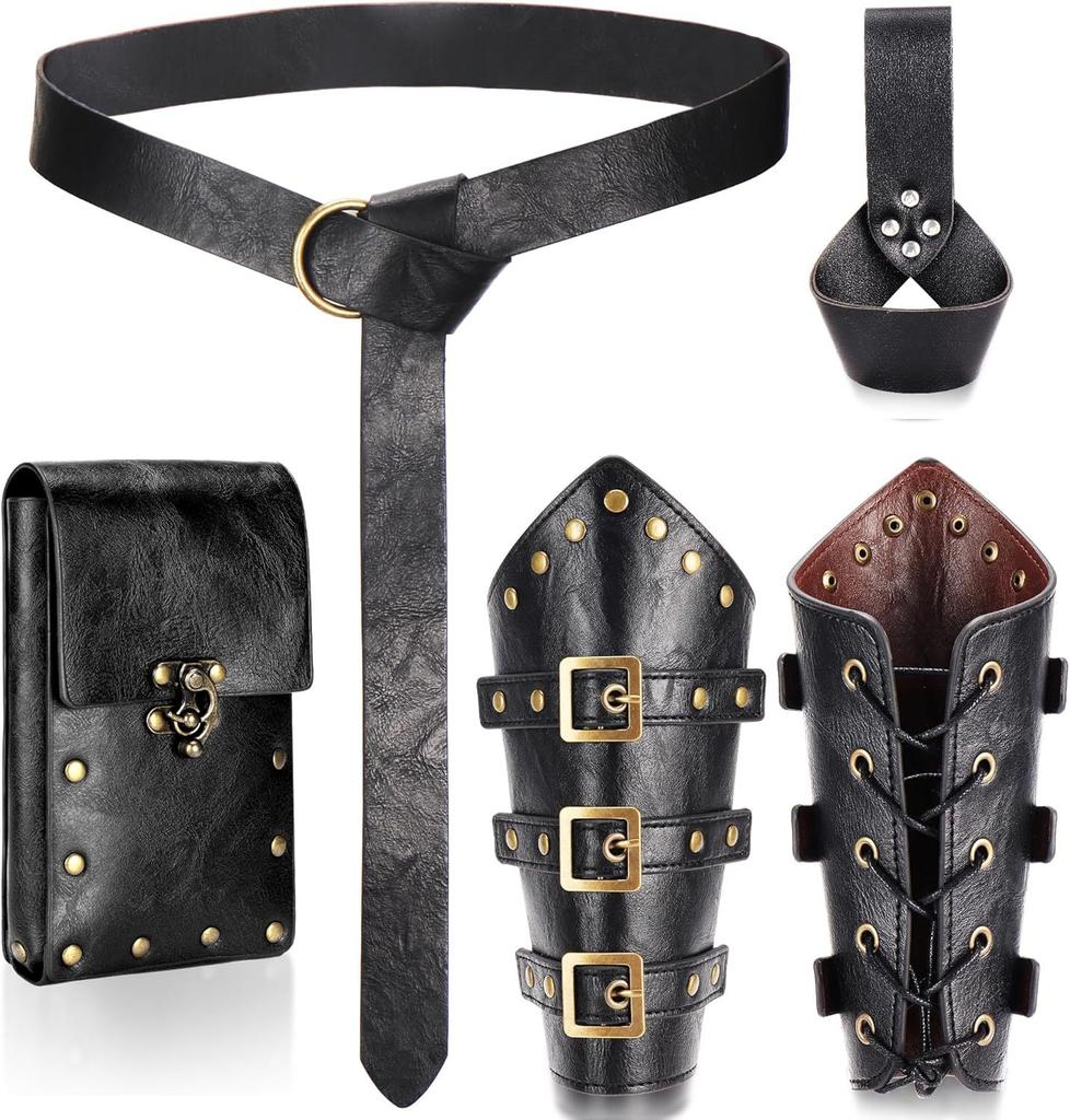 Mittelalterliches Wikingergürtel Dampf Armband Renaissance Vintage Bauchtasche Halloween Cosplay Verkleidungszubehör