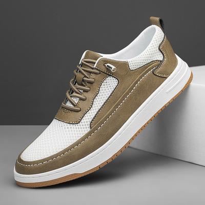 Men's Shoes Trendy Men's Sports Shoes Korean Version Mesh Shoes Breathable Soft Sole Fashion Casual Board Shoes