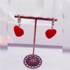 New velvet small fur ball earrings temperament fur ball earrings new earrings Korean version love earrings women