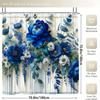 Blue Floral Bouquet Shower Curtain - Multi-Style Bath Decor, Perfect for Those Who Love Nature-Inspired and Practical Designs