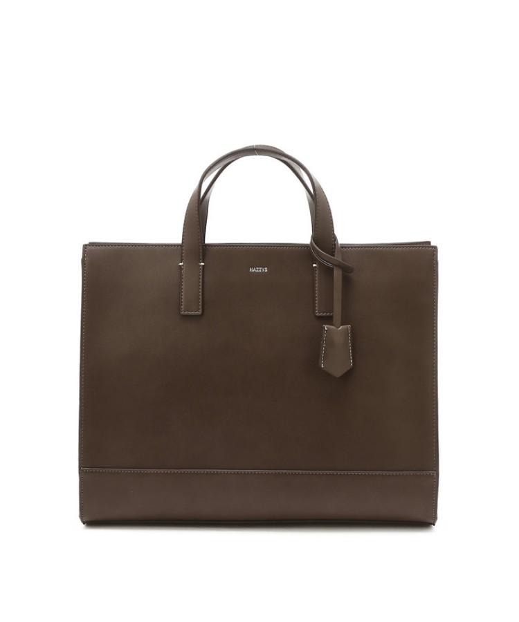 Hazzys Men Acc Brown Logo Color Block Briefcase Hjba6F851W3