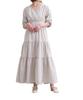 Yours Tiered Dress BFXN2069 L Light Gray Cache-Coeur Women's