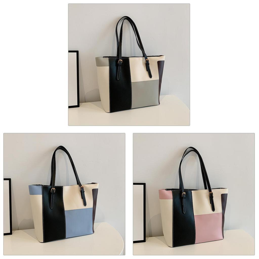 Womens Large Pu Tote Bag With Inner Pocket And Soft Structure For Work And Casual