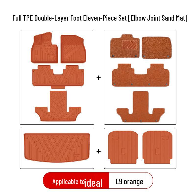 Compatible TPE Car Floor Mats for Ideal L6pro Max, i8, i6, L7, L8, L9