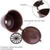 3Pcs Reusable Coffee Capsule Refillable Capsules Plastic Reusable Capsules Refillable Coffee Filters with Spoon and