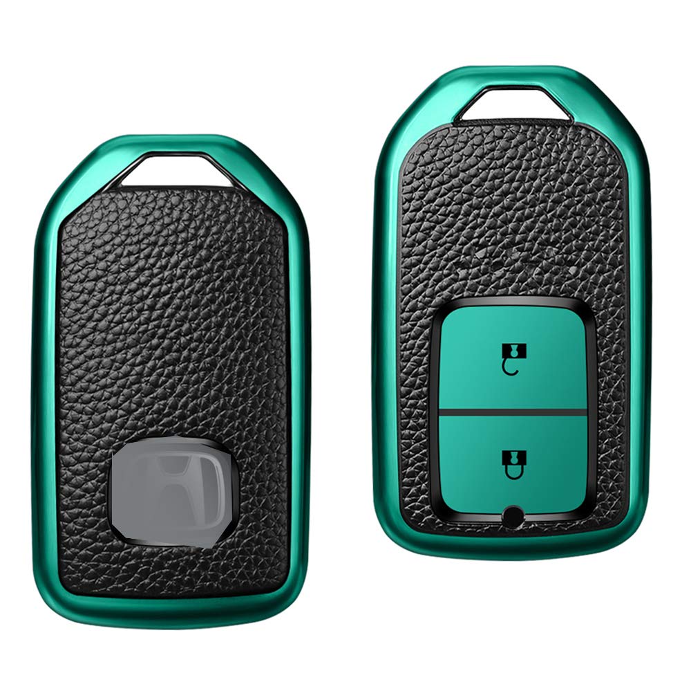 

SANRILY Чехол для смарт-ключа Honda, Чехол для ключа, Защита ключа, Держатель для ключа, Honda Vezel, Step 2 buttons зелёный