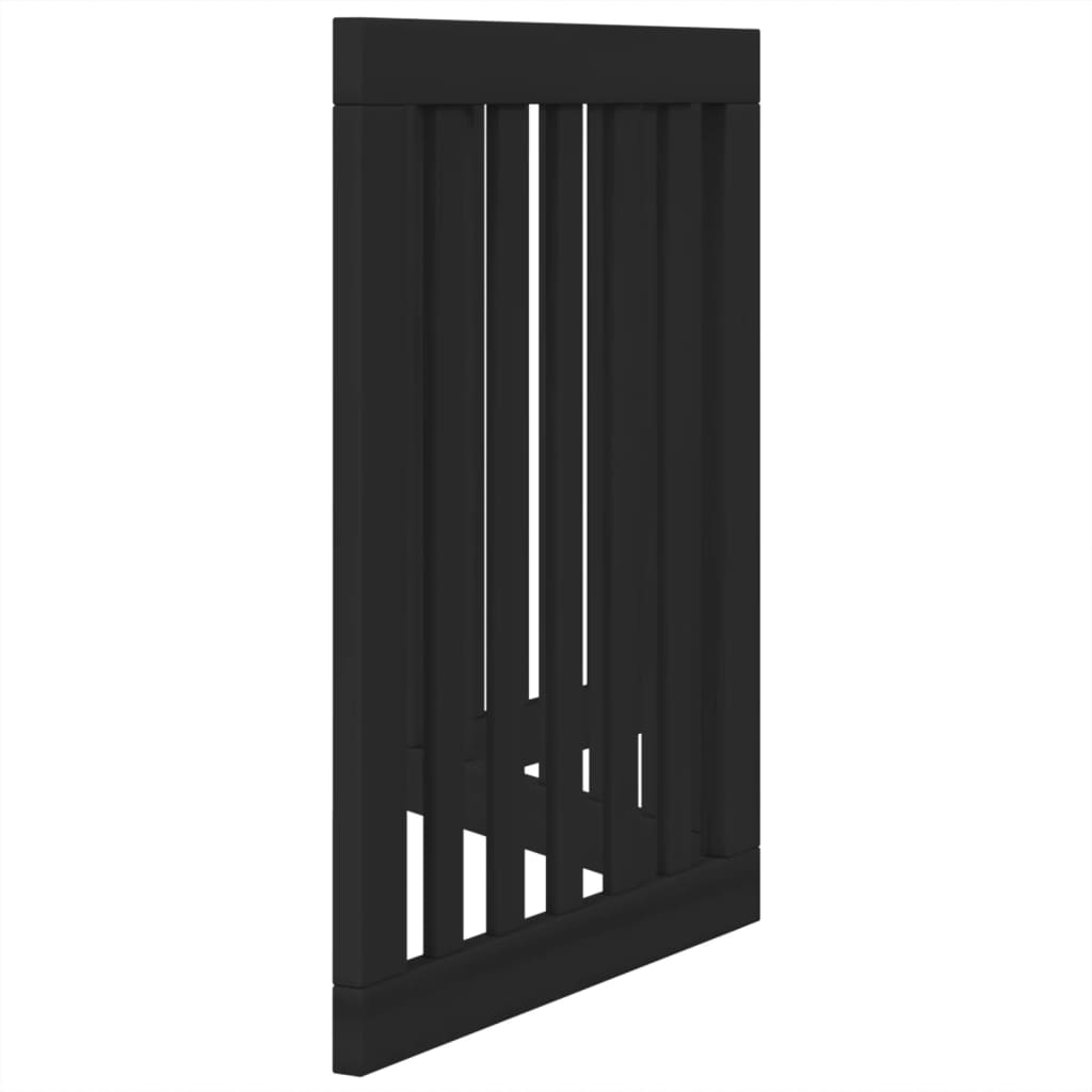 Vidaxl Foldable Dog Gate, 3 Panels, Black, 150 Cm