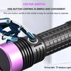 60W 365NM UV Flashlight High Power Type-c Rechargeable Portable Waterproof 26650 Uv Torch linterna ultravioleta